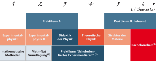Tabelle des Studienplans